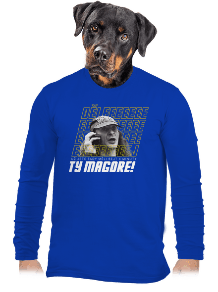 B18: Jiří Kára pánské dlouhý rukáv Royal Blue