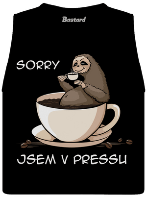 V pressu dámské tílko volné Black