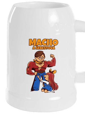 Macho a Šebestová půllitr White