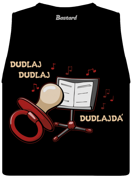 Dudlajdá dámské tílko volné Black