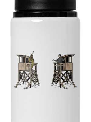 Myslivec a kazatelna lahev na vodu White