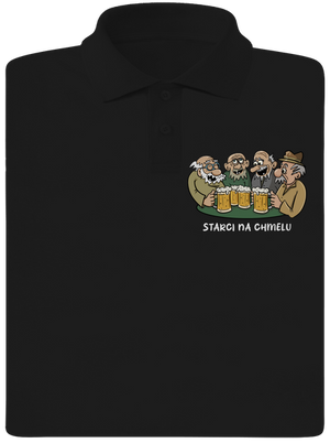Starci na chmelu pánská polokošile Black