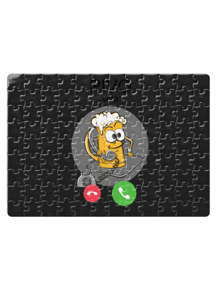 Pivo volá puzzle White