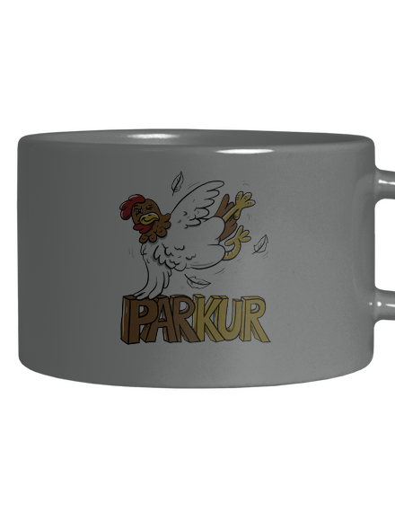 Parkur hrnek makronka Grey Macaron