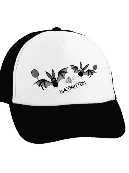Batminton kšiltovka truckerka Black cap