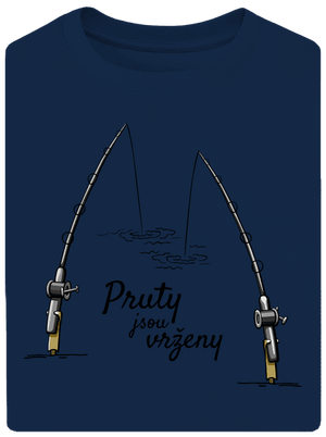 Pruty jsou vrženy unisex tričko oversized Midnight Blue