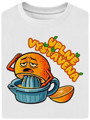 Úplně vyšťavenej unisex tričko oversized White