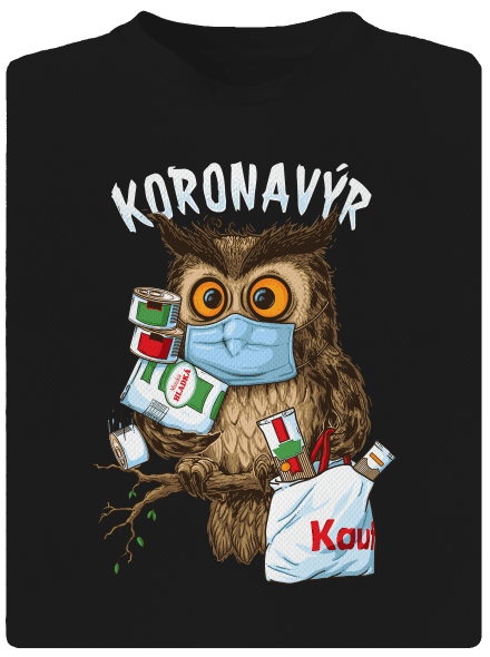 Koronavýr dětské sportovní tričko Black
