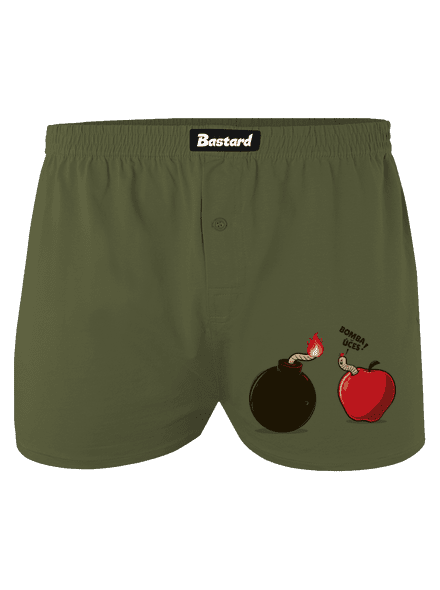 Bombovej účes pánské trenky Khaki