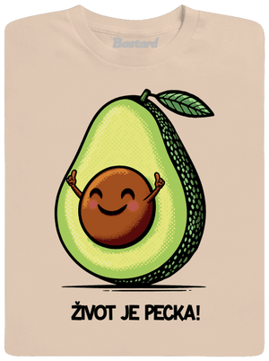 Život je pecka pánské tričko Sand