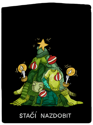 Stačí nazdobit dámská mikina na zip Black