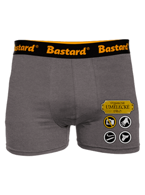 Umělecké dílo boxerky Gray Melange