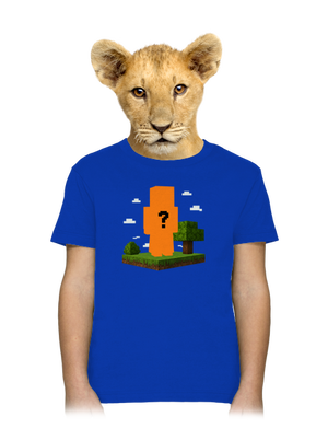 Minecraft z vlastní fotky dětské tričko Royal Blue