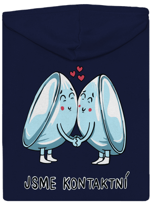 Kontaktní čočky pánská mikina na zip Navy