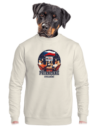 unisex mikina bez kapuce