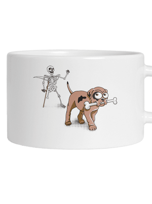 Kostlivec hrnek makronka White