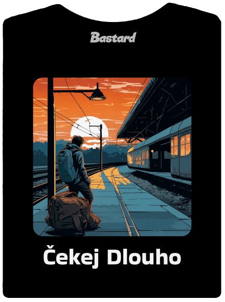 Čekej dlouho dámské tričko Black