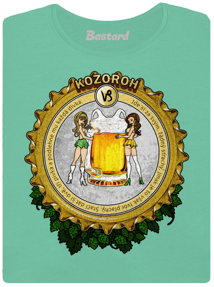 Pivní horoskop: Kozoroh dámské tričko premium Mint Mal