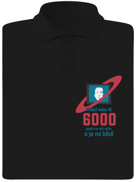 IQ 6000 pánská polokošile Black