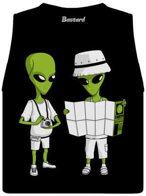 Mimozemšťané dámské tílko volné Black