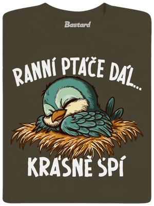 Ranní ptáče spí pánské dlouhý rukáv Urban Khaki