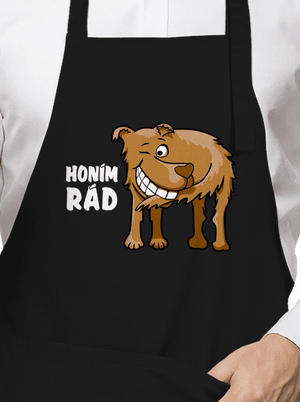 Honím rád zástěra Black