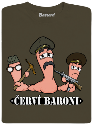 Červí baroni pánské dlouhý rukáv Urban Khaki