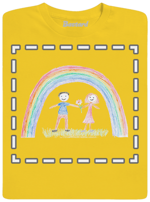 Dětské kresby - nahraj vlastní pánské tričko Gold