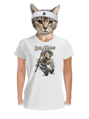 Don Kýchot dámské sportovní tričko White