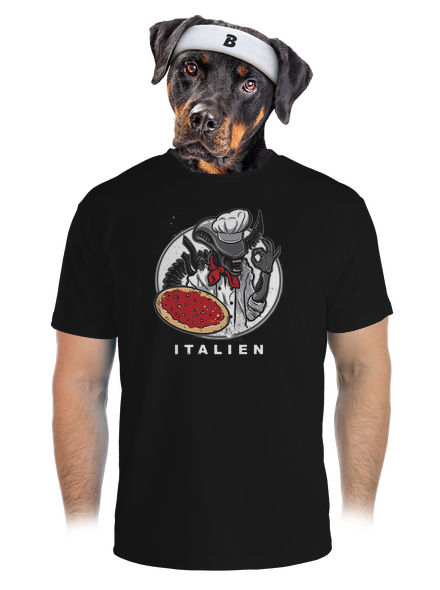 Italien pánské sportovní tričko Black