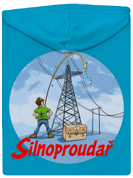 Silnoproudař dámská mikina na zip Blue Atol