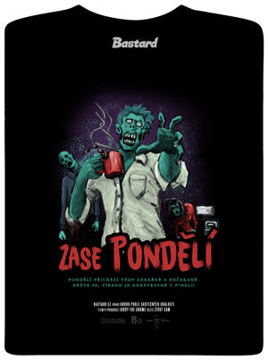 B13: Zase pondělí dětské tričko Black