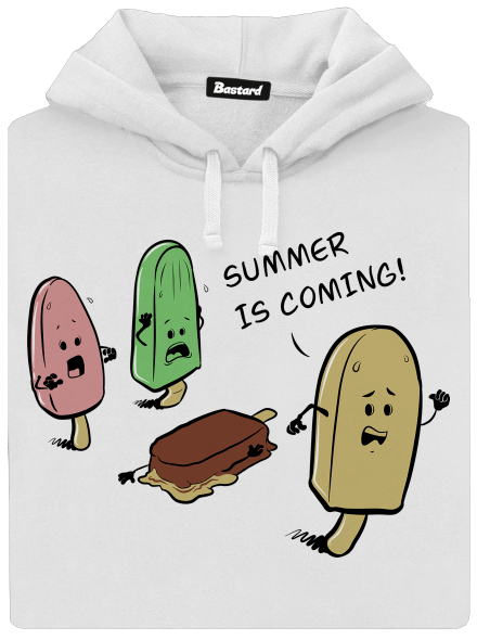 Summer is coming dámská mikina klokanka White