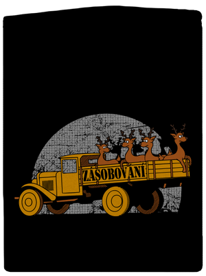 Zásobování dámská mikina na zip Black