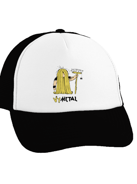 Metalista kšiltovka truckerka Black cap