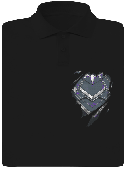 Panther inside pánská polokošile Black