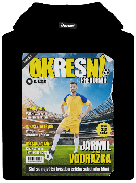 Fotbalová hvězda dětská mikina klokanka Black