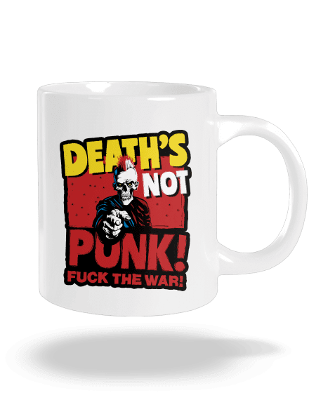 Death's not punk velký hrnek White