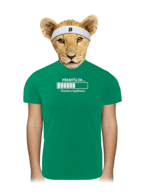 Přemýšlím dětské sportovní tričko Kelly Green Mal