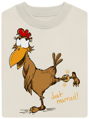 Novomanželé unisex mikina bez kapuce Off White