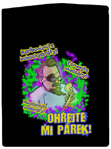 Ohřejte mi párek dámská mikina na zip Black