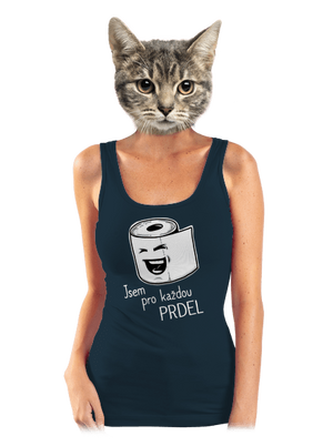 Prdel dámské tílko klasické Navy