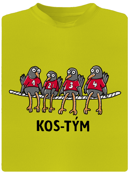 Kos-tým dětské sportovní tričko Neon Yellow