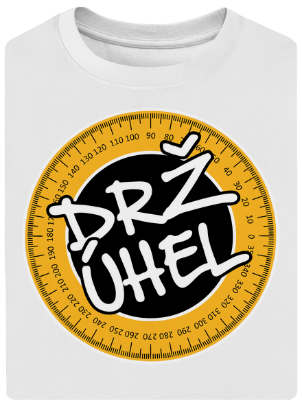 Drž úhel unisex tričko oversized White