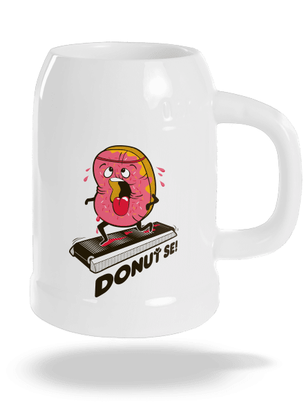 Donuť se půllitr White
