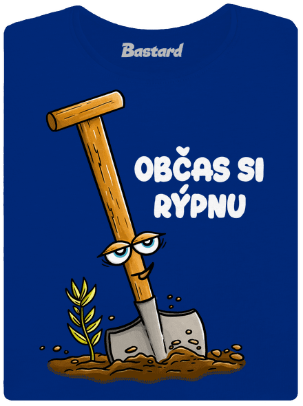 Občas si rýpnu dámské tričko s lemem Royal Blue Mal