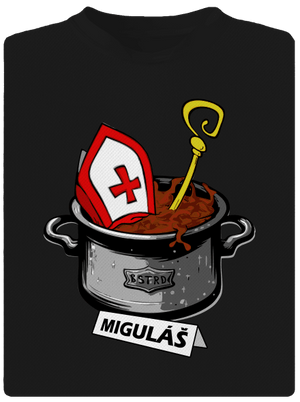 Miguláš pánské sportovní tričko Black