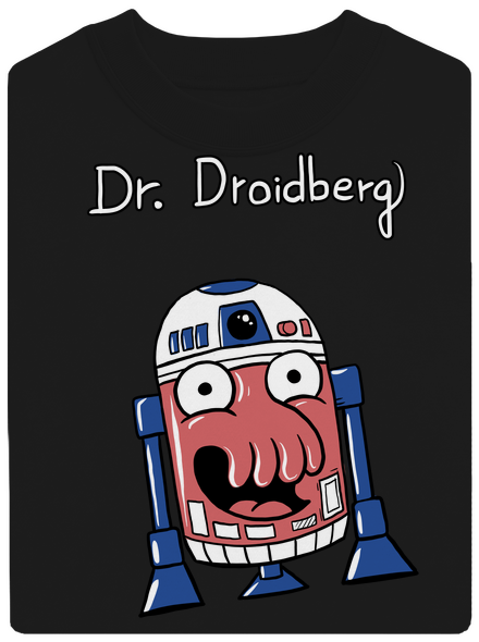Dr. Droidberg unisex mikina bez kapuce Black