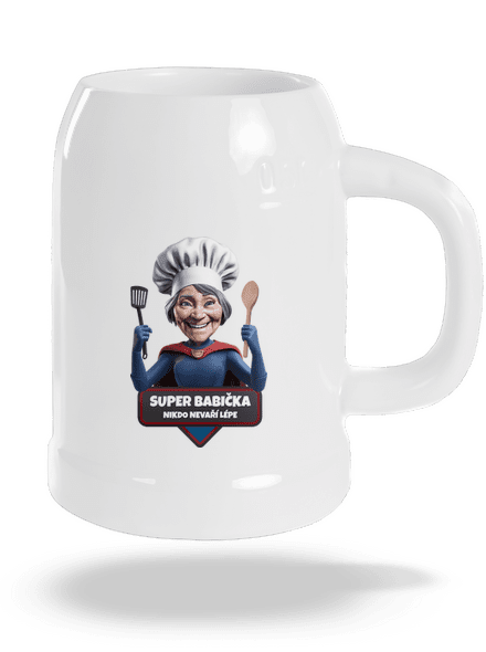 Super babička půllitr White