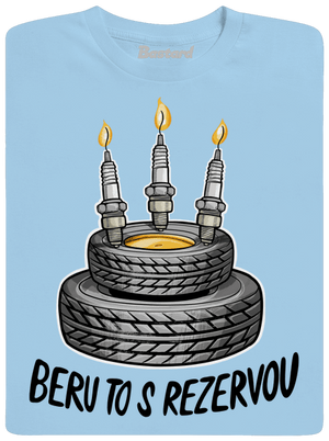 Beru to s rezervou pánské tričko Sky Blue